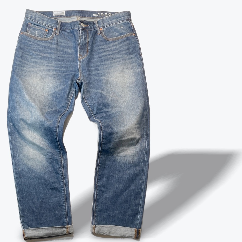 Gap 1969 Sexy Boyfriend Jeans Womens 27 Medium Wash Stretch Denim